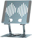 Yenkee Ysn 02 Task Stand Universal Βάση Περιστροφή 360° Ασημί