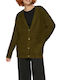 Women's Knitted Cardigan Green