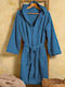 Melinen Bloom Bathrobe with Hood Jean 400gr/m²