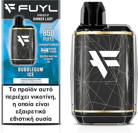 Dinner Lady Kit de poduri 2ml cu Baterie Încorporată 500mAh Negru