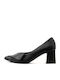 Leather Black High Heels