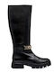 Leather Women's Boots Black