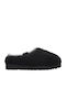 Tasman Maxi Curly Woolen Winter Women's Slippers Black