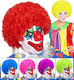 Clown-Perücke 6 Farben