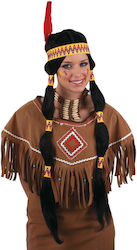 Indian Wig with Braids & Decorations