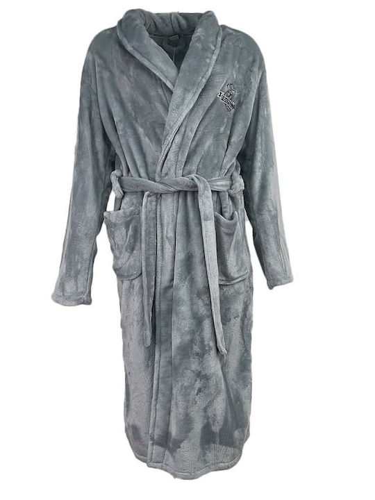 Sweet Secret Men's Winter Pajama Robe Gray
