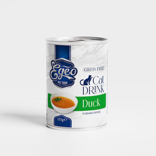 Egeo Pet Food Мокра Храна за Възрастни Котки в Консерва с Патица без Зърнени 135гр