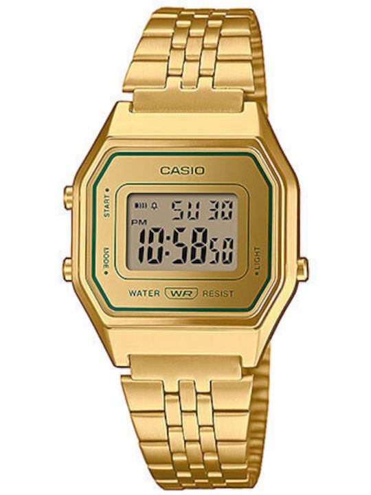 Casio Vintage Ρολόι Μπαταρίας με Μεταλλικό Μπρασελέ