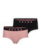 Γυναικεία Slip 2Pack Ροζ Μαυρο
