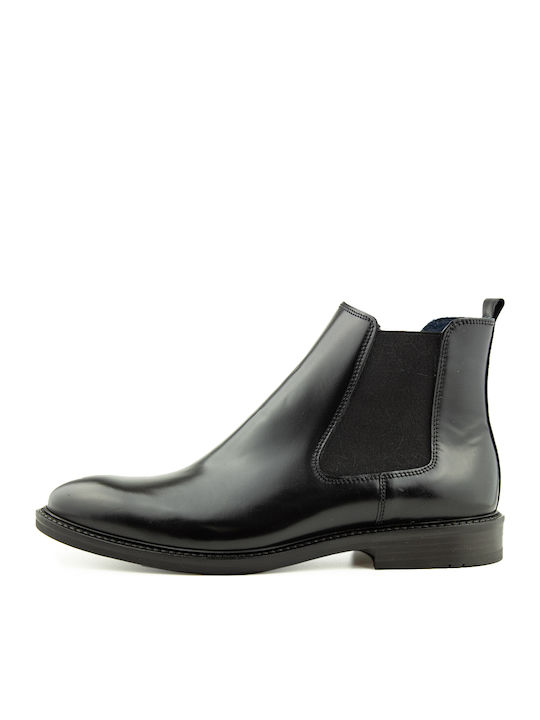 Damiani Leder Schwarz Stiefel