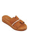 Women's Flat Sandals Flatforms in Brown Color