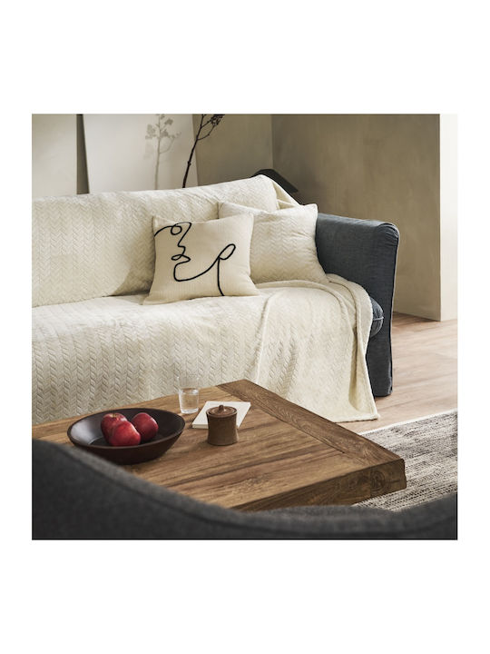 Gofis Home Julien Armchair Throw Jacquard 190x1...