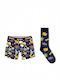 Men's Boxer Purple with Patterns