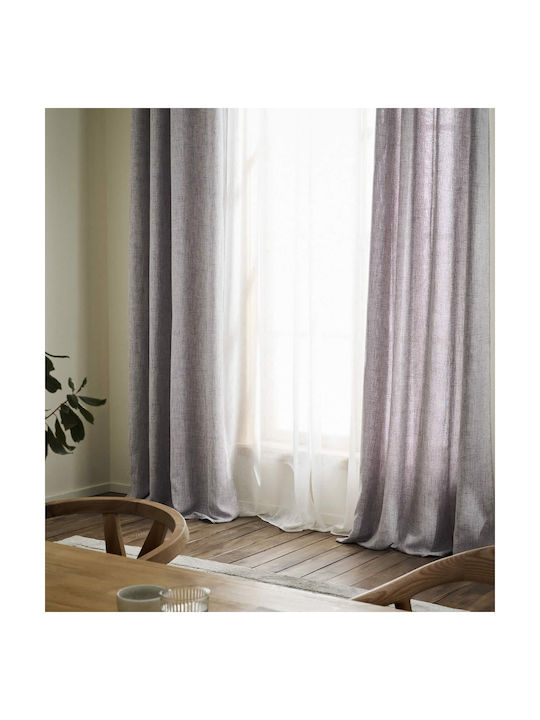 Gofis Home Curtain with Pencil Pleat Magna Gray 140x295cm