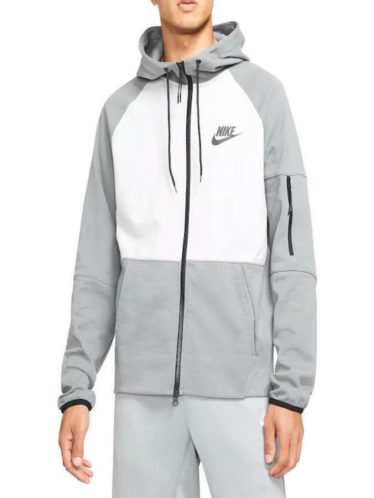Sportswear Tech Fleece Ζακέτα με Κουκούλα Γκρι
