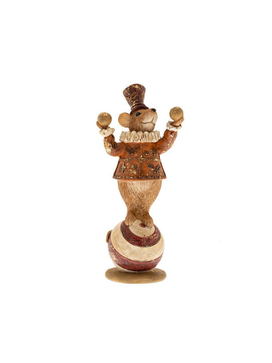 Iliadis Weihnachtliche Kunststoff Figur Kleine Maus Braun Länge 7.5cm