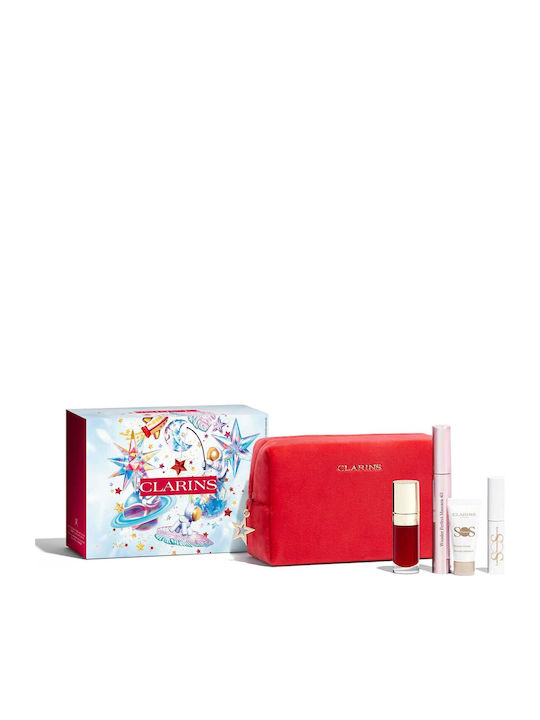 Clarins Wonder Perfect Σετ Μακιγιάζ για Μάτια & Χείλη με Νεσεσέρ 3τμχ