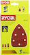 Ryobi SCS10A1 Delta Sanding Sheet K120 / K60 / K80 with Holes 100x140mm Set 10pcs