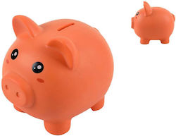 Pușculiță din plastic portocalie I-total Porc 18x15x16cm Xl2497f