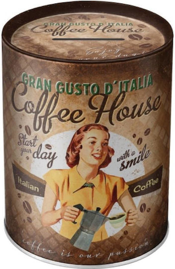 Nostalgic Μεταλλικός Κουμπαράς Coffee & Chocolate Coffee Fund