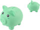 I-total Plastik Spardose Grünes Schwein 18x15x16cm Xl2497h