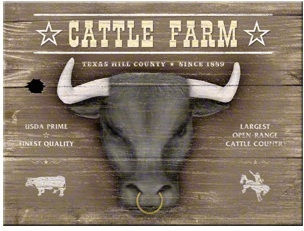 Nostalgic Μεταλλικό Μαγνητάκι Animal Club Cattle Farm