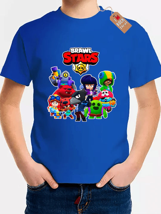 Παιδική Μπλούζα Κοντομάνικη Μπλε Brawl Stars
