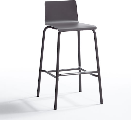 Scaun Bar De Exterior Din Aluminiu Antracit 50x50x95cm