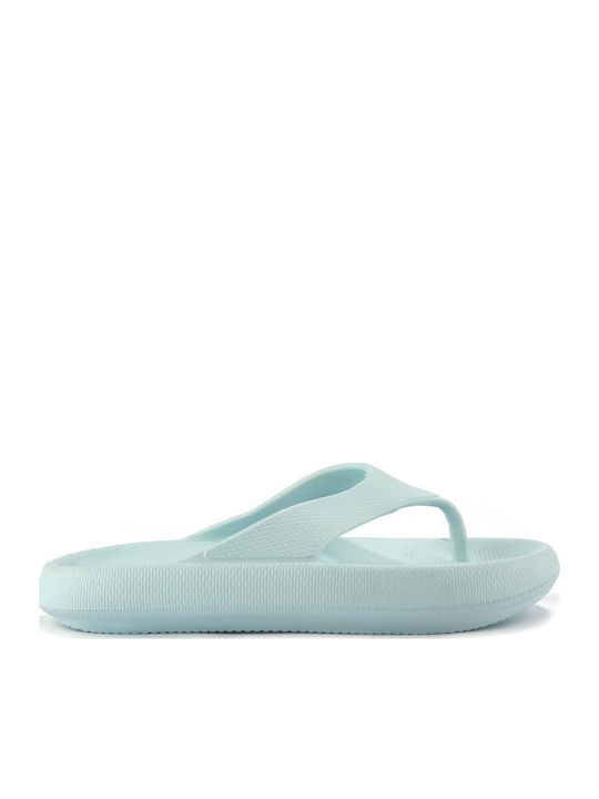 Fshoes Women's Flip Flops Light Blue