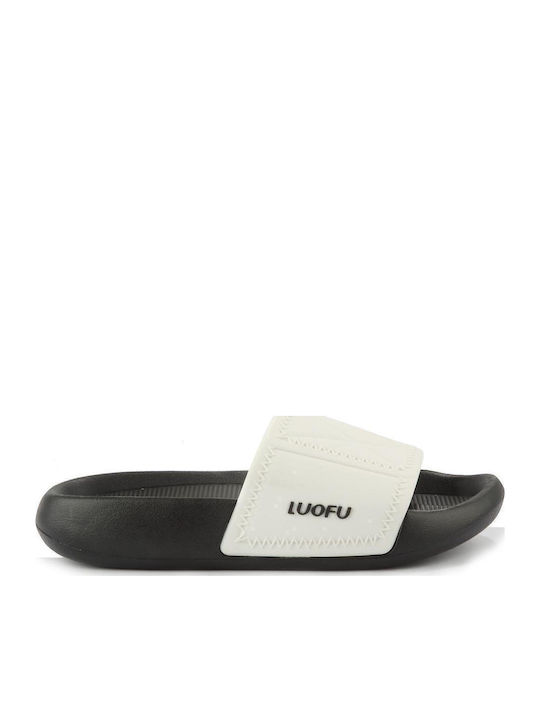 Fshoes Ανδρικά Slides Λευκά