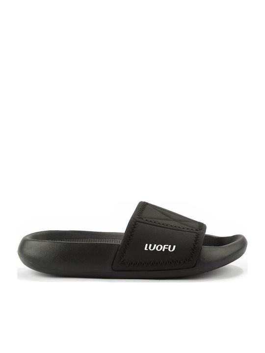 Fshoes Ανδρικά Slides Μαύρα