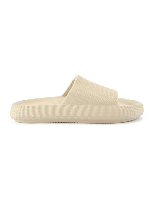 Fshoes Men's Slides Beige