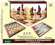 Holz-Schach-Backgammon-Dame #005.6920
