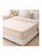 My Home Luxury Sheet Super-Double with Elastic 160x200+25cm. Sara Multicolour