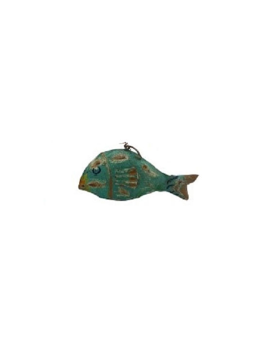 Decorative Metal Fish Multi Colour Turquoise