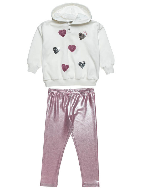 Kids' Set with Leggings Winter 2pcs Ecru Moovers