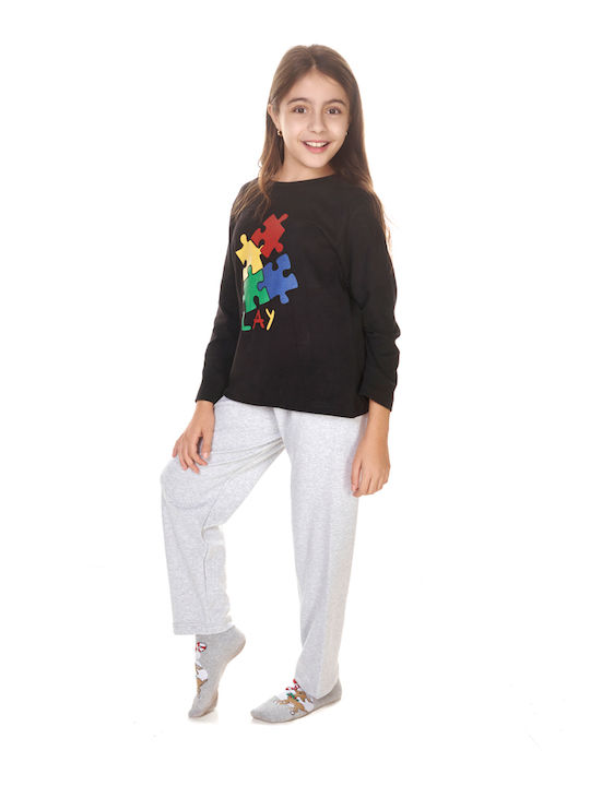 Comfort Kids Pyjamas BLACK