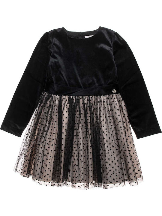 Queen A Children's Dress Velvet Black