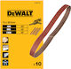 DEWALT Sanding Belt K80 13x457mm Set 10pcs