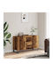Sideboard made of Wood & Metal with Drawers Coffee 100x36x60cm