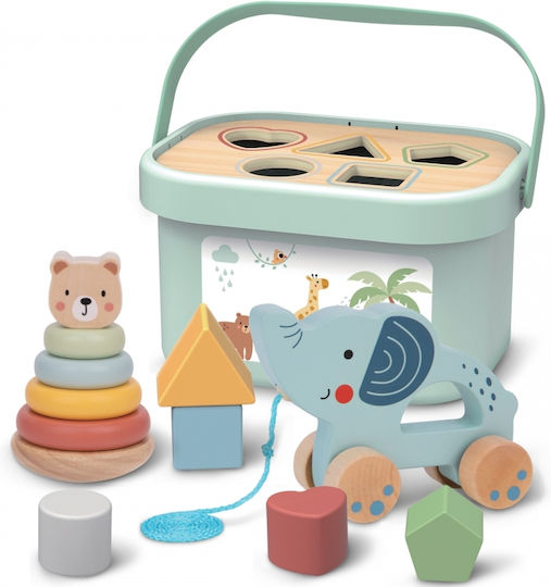 Woopie Παιχνίδι Πυραμίδα Sorter Box 3in1 Elephant για 12+ Μηνών
