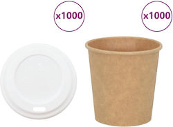 vidaXL Pahar De Unică Folosință 120ml 1000 Buc