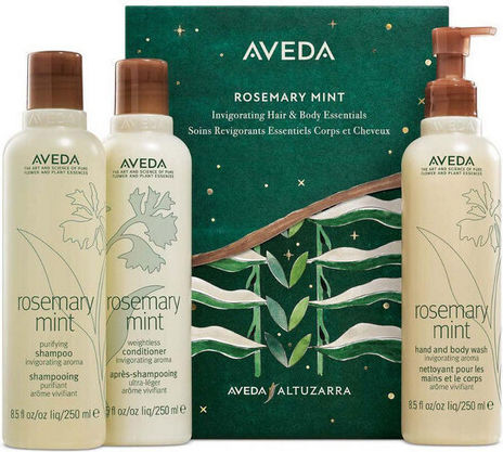 Подаръчен комплект Aveda Rosemary Mint за коса и тяло 250-250-250 мл