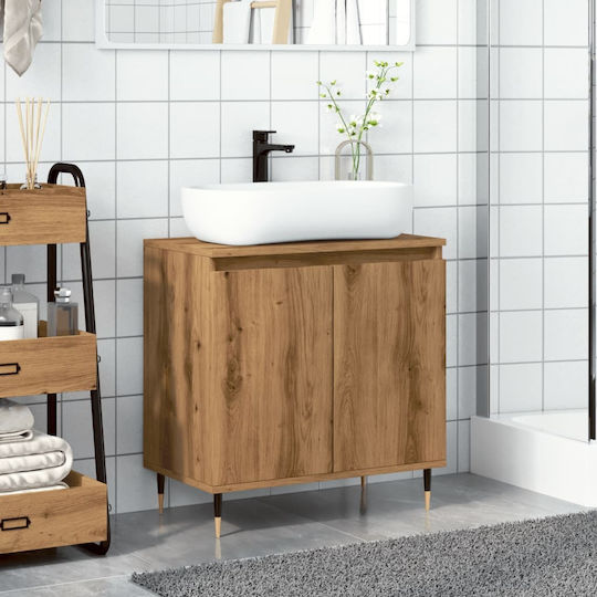 vidaXL Шкаф без Мивка Д58xШ33xВ60см Oaks