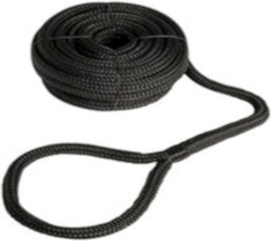 Sail Marine Σχοινί Πλεκτό 16mm Πολυεστερικό Μαύρο