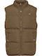 Sleeveless Jacket Khaki