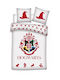 Carbotex Set Kids Duvet Cover Single with Pillowcase Cotton White 140x200cm