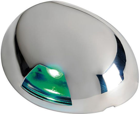 Φανός Πλευρικός Uled Sea-dog Inox Πράσινος Δεξιός 112.5°