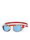 Zoggs Predator Swimming Goggles Adults with Anti-fog Lenses White/Red/Tint