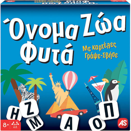 Brettspiel Όνομα Ζώα Φυτά Board Edition für 2-4 Spieler 8+ Jahre AS